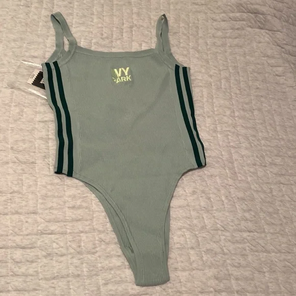 Adidas x Ivy Park Knit Tank Green Bodysuit NWOT - Picture 7 of 7